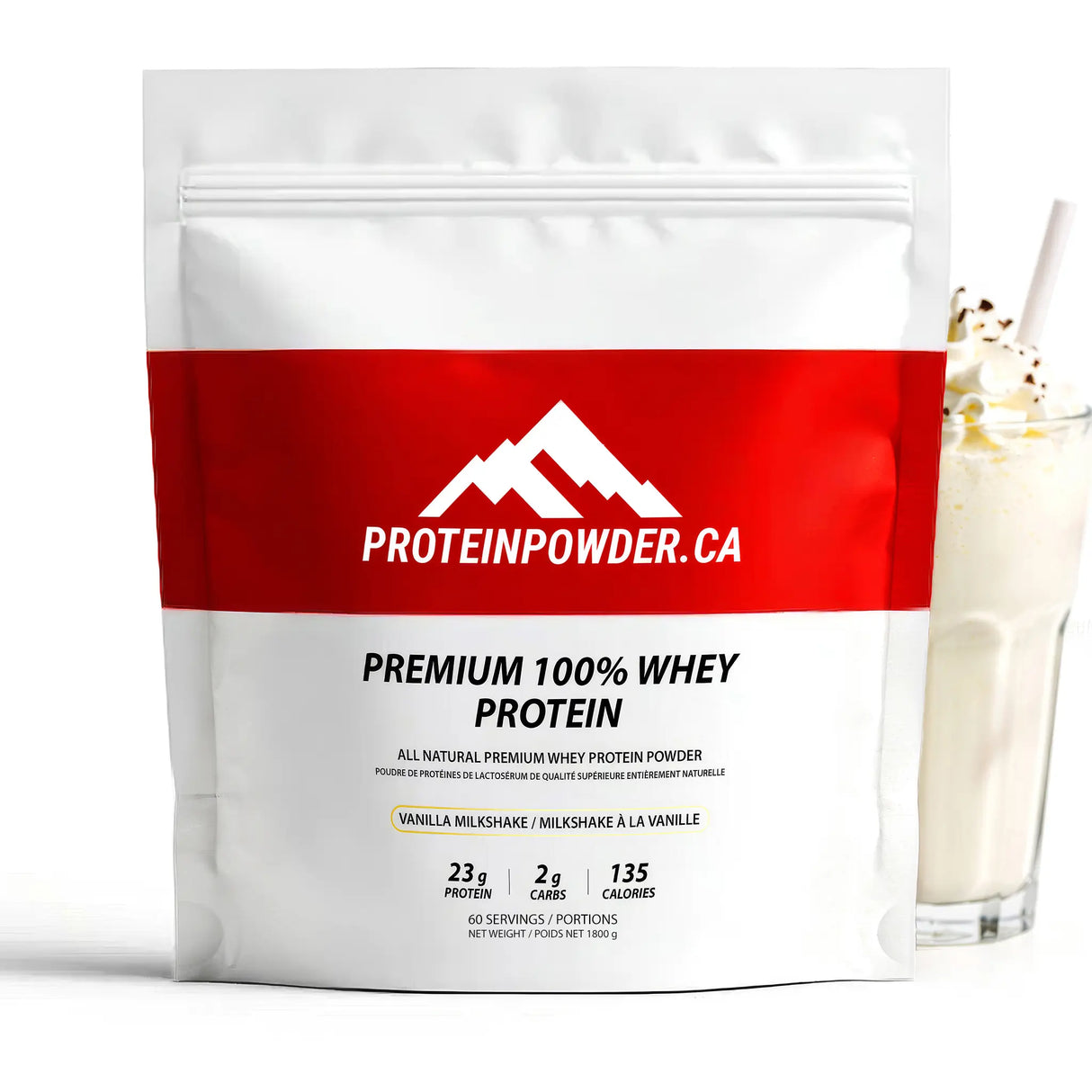 Premium 100% Whey Protein Vanilla Milkshake 60 Servings