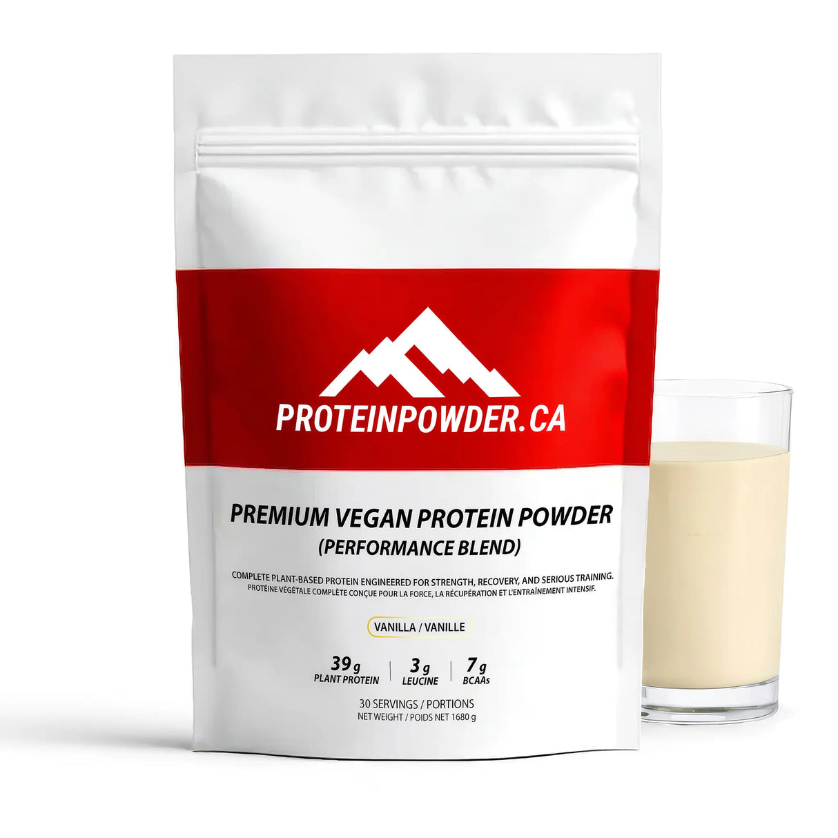 Premium Vegan Protein Powder Performance Blend Vanilla 30 Servings